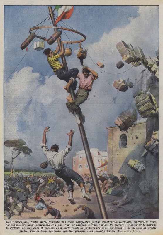 A Feast Gone Wrong by Achille Beltrame