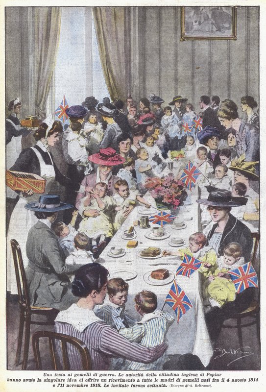 A Party for the War Twins by Achille Beltrame