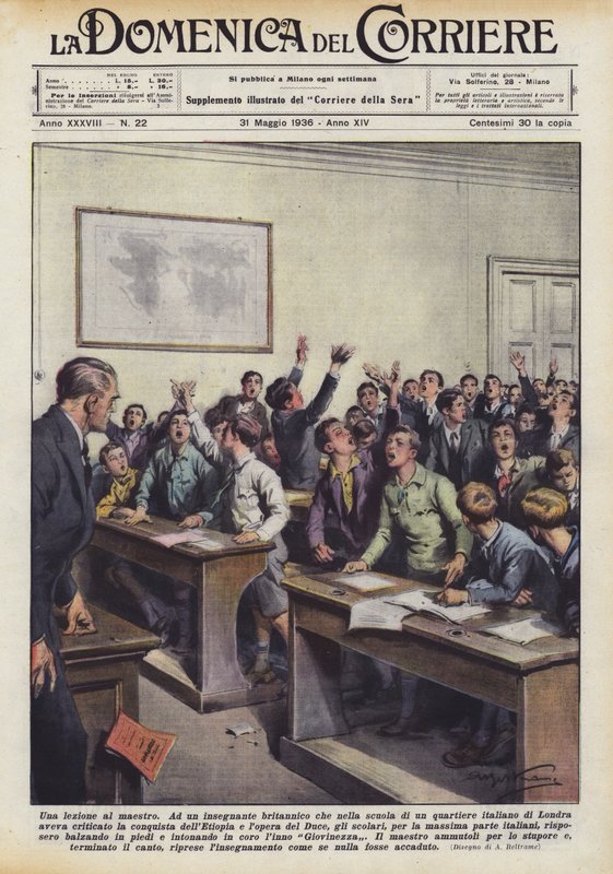 A Lesson to the Master by Achille Beltrame