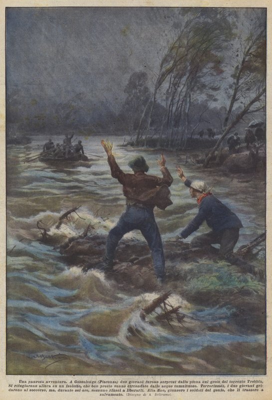 A Fearful Adventure by Achille Beltrame