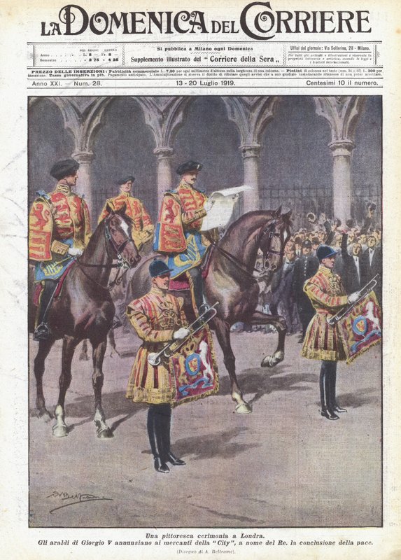 A Picturesque Ceremony in London by Achille Beltrame