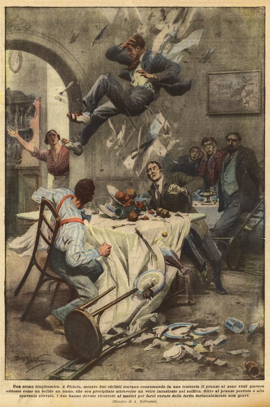 A Tragicomic Scene by Achille Beltrame