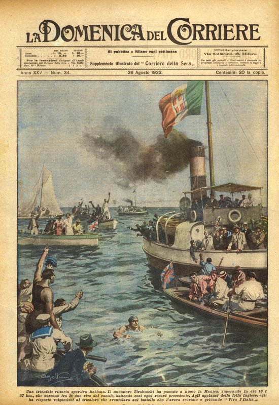 A Triumphant Italian Sports Victory by Achille Beltrame