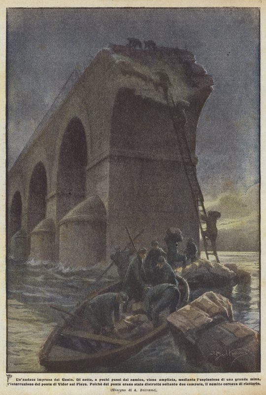 A Daring Feat of the Engineers by Achille Beltrame