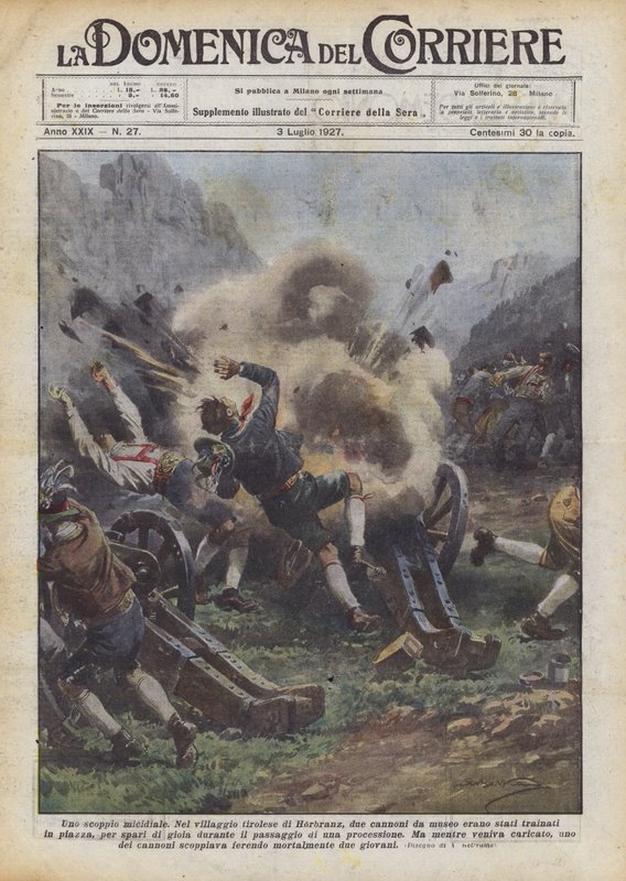 A Deadly Explosion by Achille Beltrame