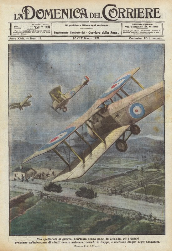 A war spectacle on the island without peace by Achille Beltrame