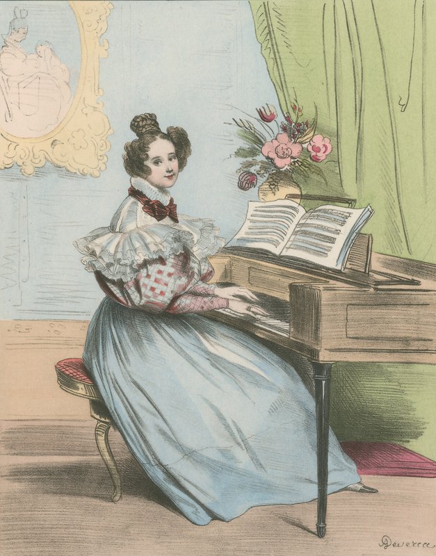 7 Heures du soir by Achille Devéria
