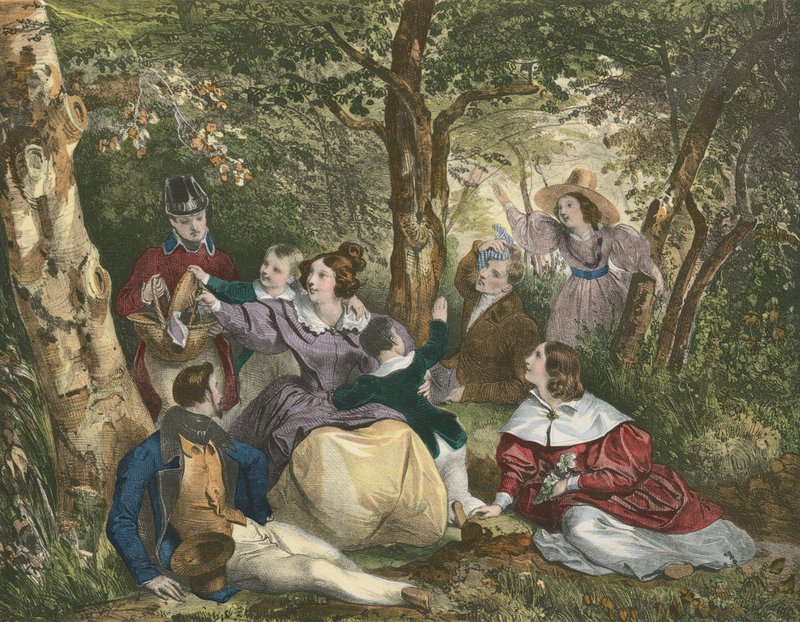 The Country Excursion by Achille Devéria