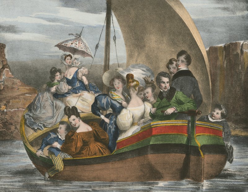 Airing on the Water by Achille Devéria