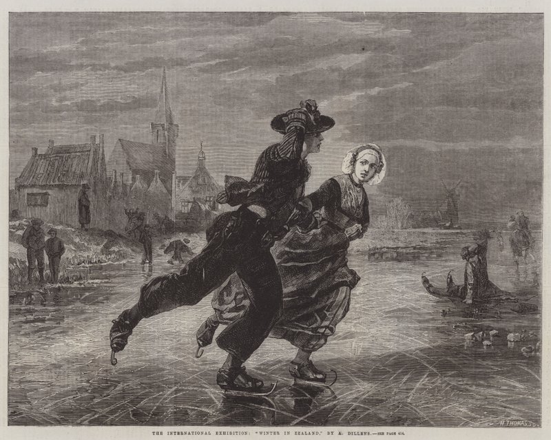 The International Exhibition, Winter in Zealand by Adolf Alexander Dillens