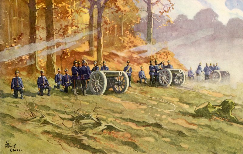 German Army Heavy Artillery by Adolf Closs