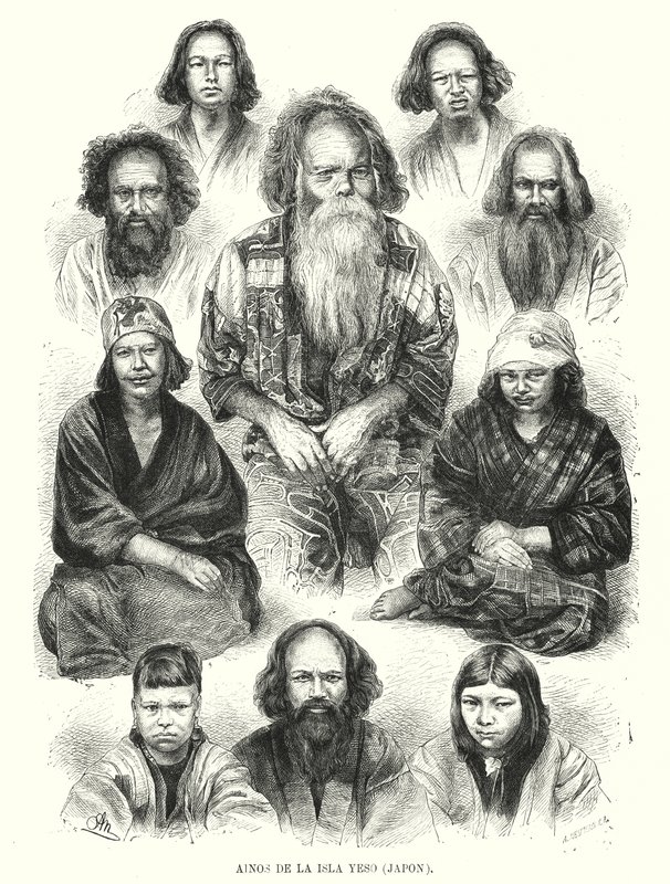 Ainu People of Northern Japan by Adolf Neumann