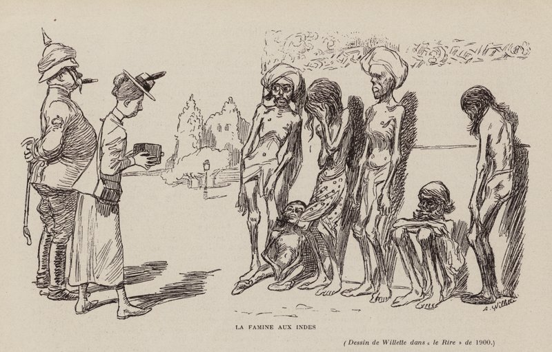 Famine in India by Adolphe Leon Willette