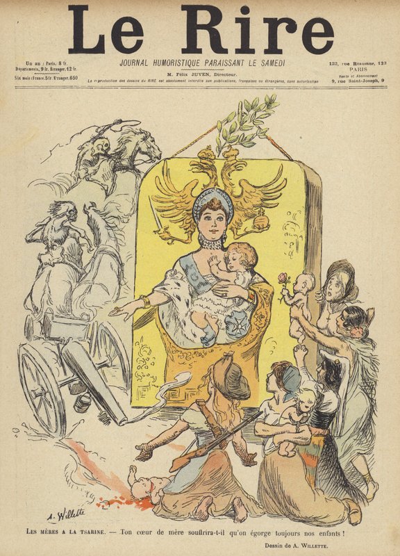 Illustration for Le Rire by Adolphe Leon Willette