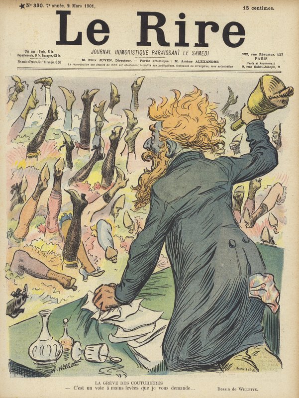Illustration for Le Rire by Adolphe Leon Willette