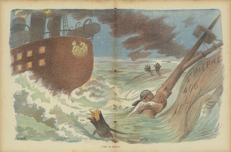 Illustration for Le Rire by Adolphe Leon Willette
