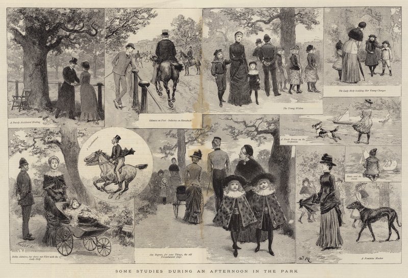 Some Studies during an Afternoon in the Park by Adrien Emmanuel Marie