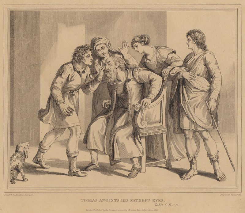 Tobias anoints his Father