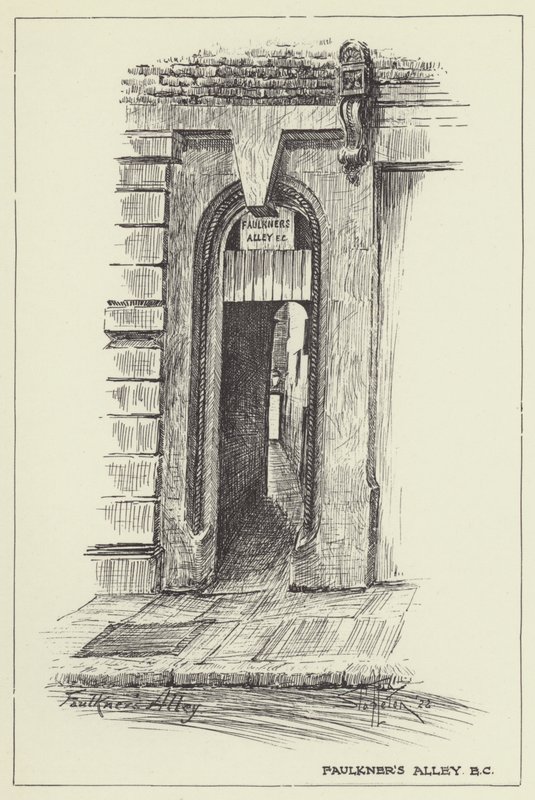 Faulkners Alley, EC by Alan Stapleton
