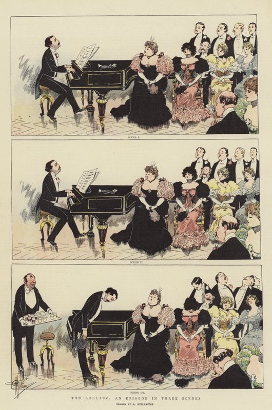 The Lullaby, an Episode in Three Scenes by Albert Guillaume