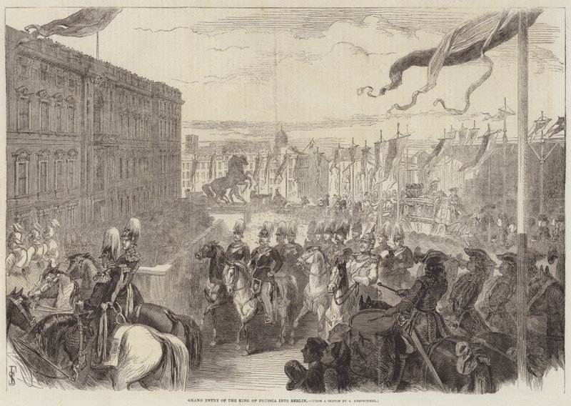 Grand Entry of the King of Prussia into Berlin by Albert Kretschmer