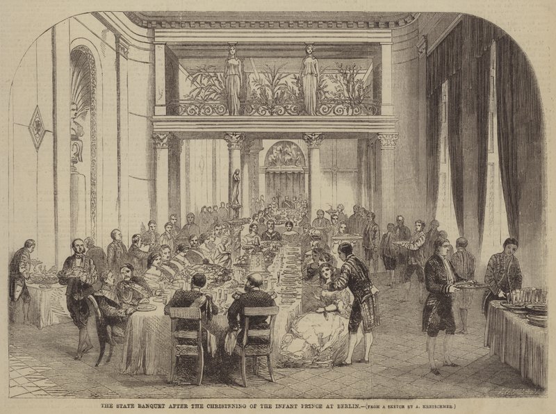 The State Banquet After the Christening of the Infant Prince at Berlin by Albert Kretschmer