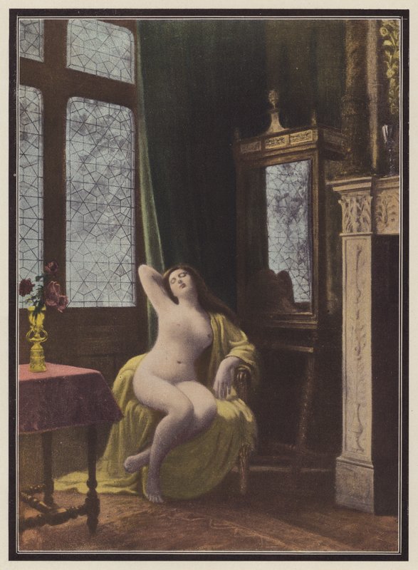 Sleeping Woman by Albert (after) Aublet