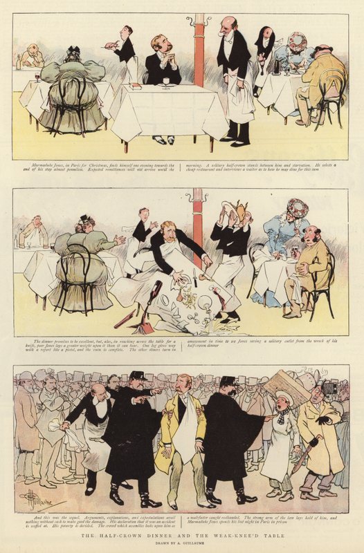 The half-crown dinner and the weak-knee