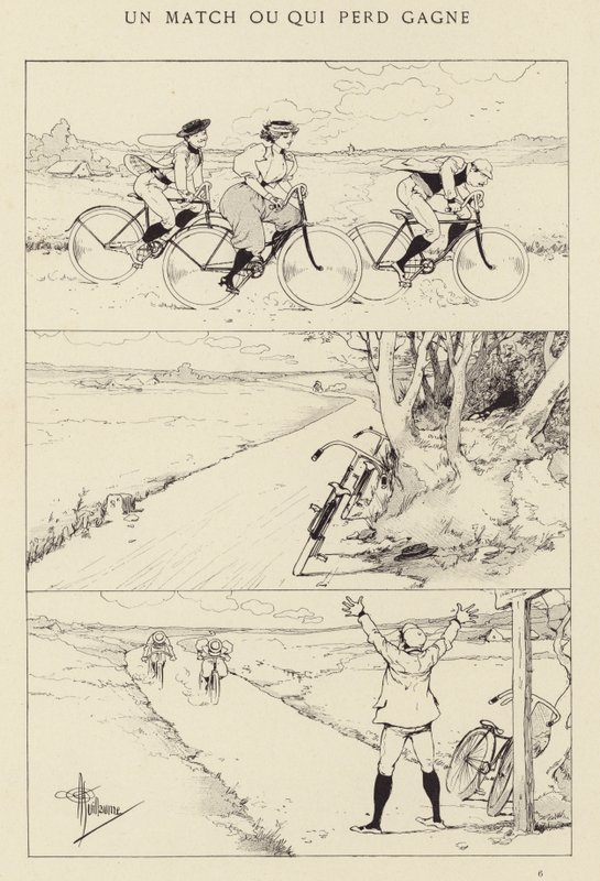A Match or Who Loses Wins by Albert Guillaume