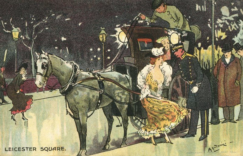 Leicester Square by Albert Jnr. Ludovici