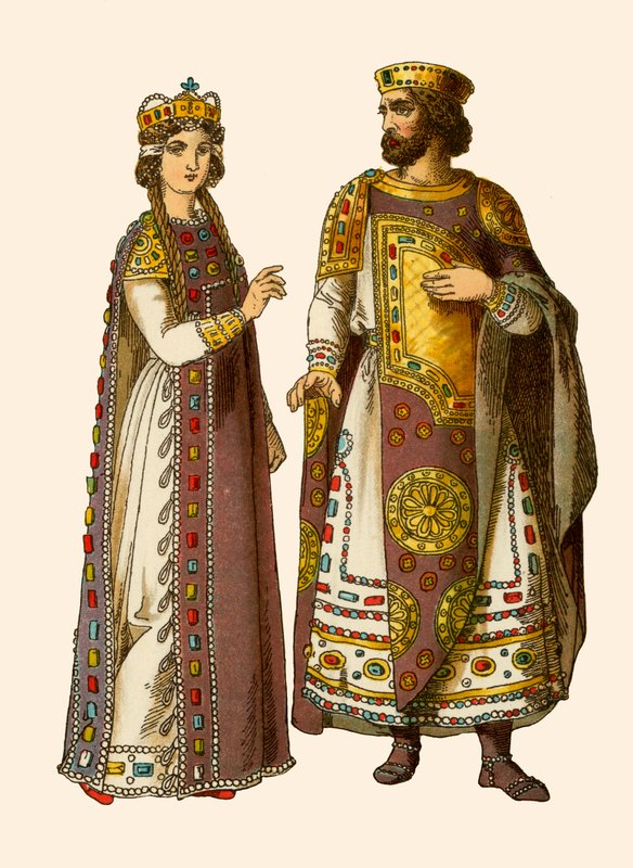 Byzantine Emperor and Empress by Albert Kretschmer