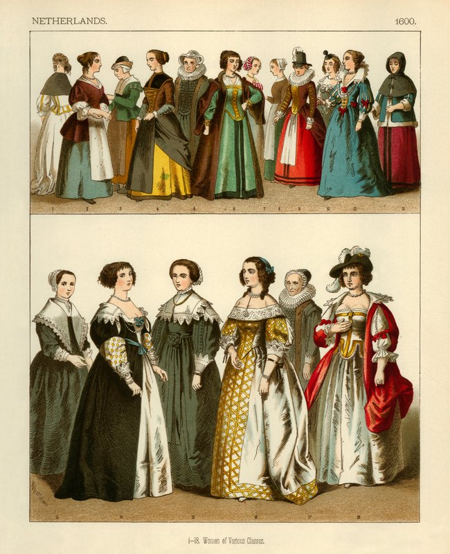 Netherlands Costumes by Albert Kretschmer