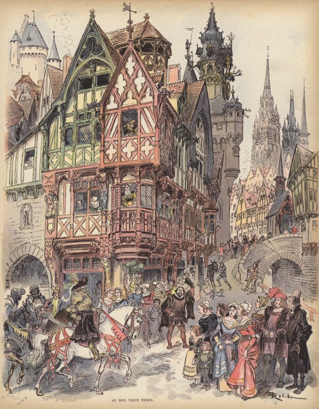 In the Good Old Days by Albert Robida