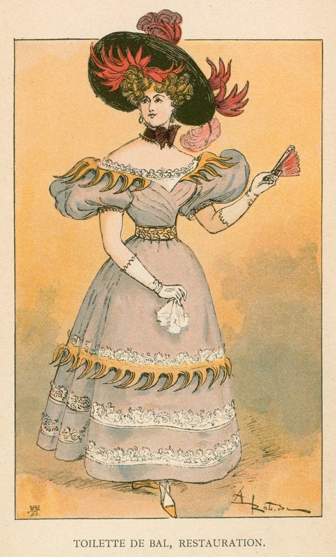 Toilette de Bal, Restauration by Albert Robida