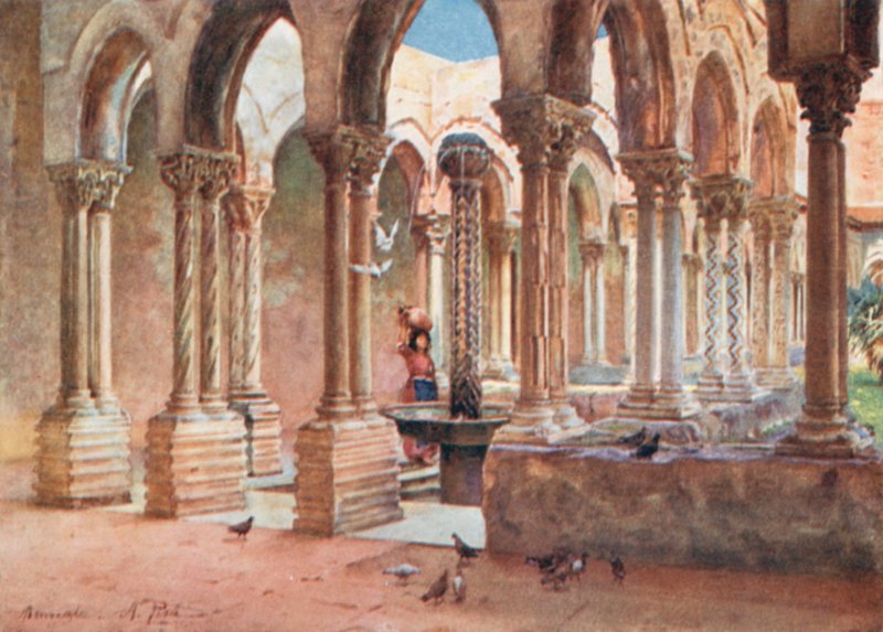 The Cloisters, Monreale by Alberto Pisa