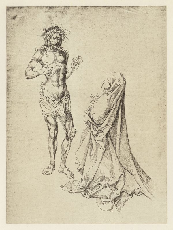 Christ Appearing to the Virgin Mary by Durer by Albrecht Dürer