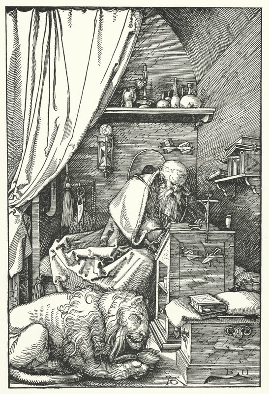 St Jerome in His Cell by Albrecht Dürer