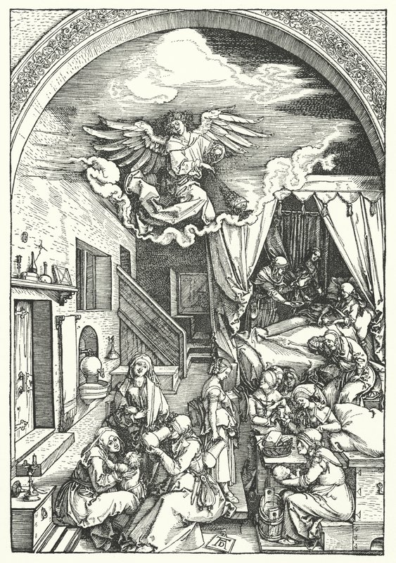 The Birth of the Virgin by Albrecht Dürer