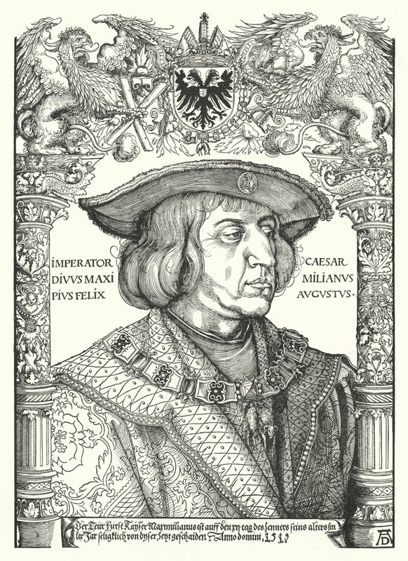 Maximilian I, Holy Roman Emperor by Albrecht Dürer