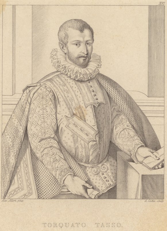 Portrait of Torquato Tasso by Alessandro Allori