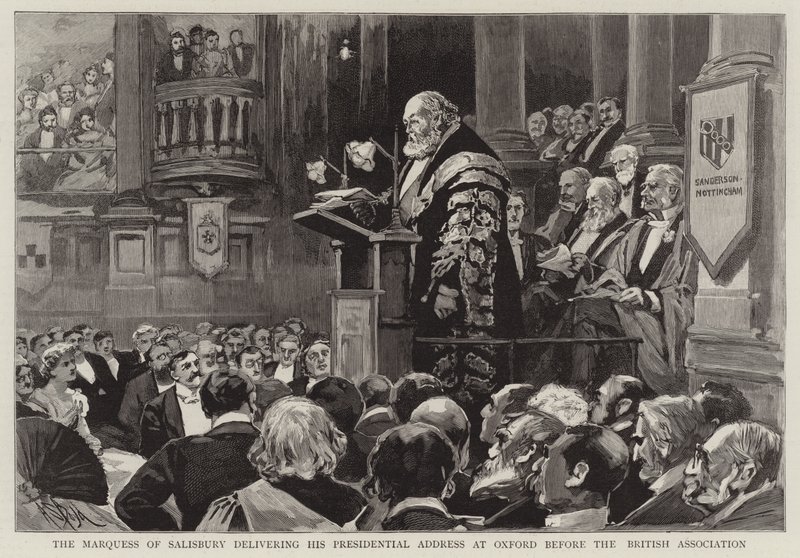 The Marquess of Salisbury Delivering His Presidential Address at Oxford Before the British Association by Alexander Stuart Boyd