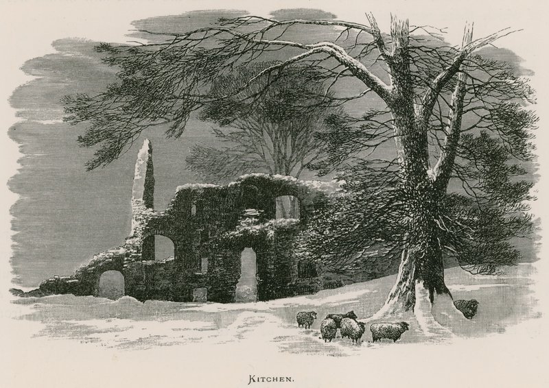 Kirkstall Abbey, Kitchen by Alexander Francis Lydon