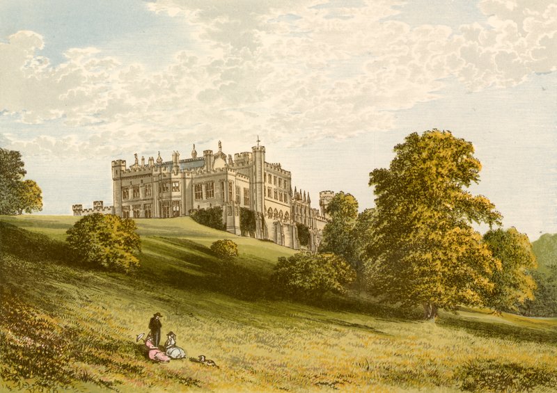 Lambton Castle by Alexander Francis Lydon