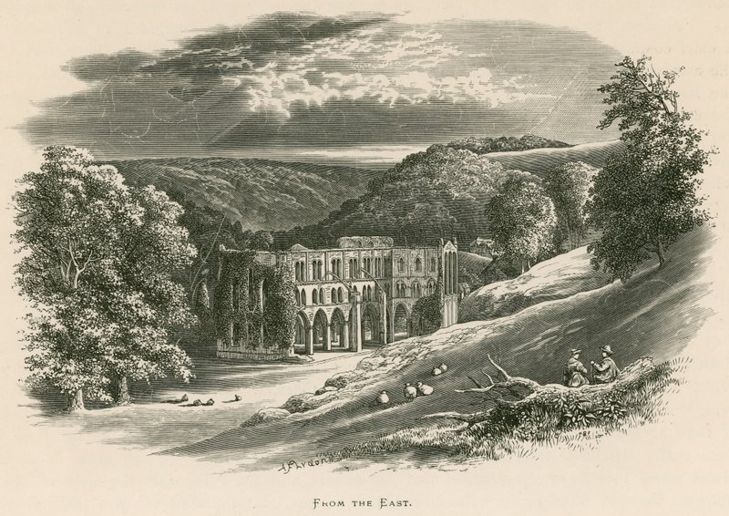 Rievaulx Abbey, From the East by Alexander Francis Lydon