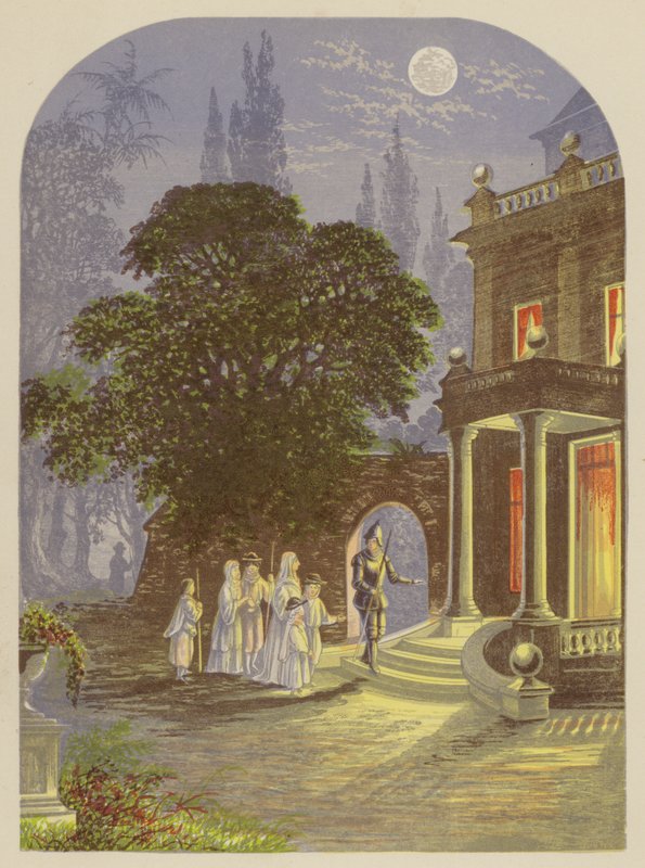 The Pilgrims Arrive at the Inn by Alexander Francis Lydon