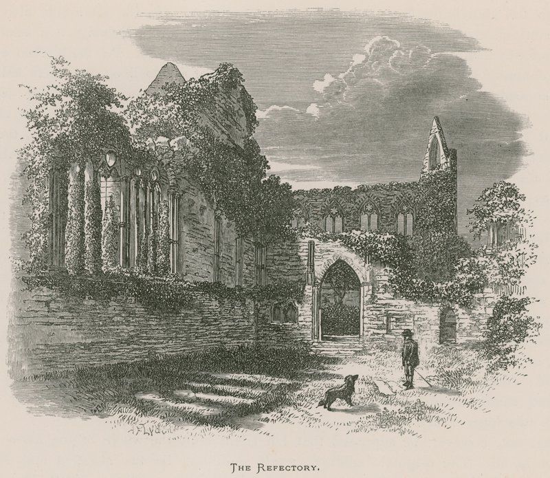 Tintern Abbey, The Refectory by Alexander Francis Lydon