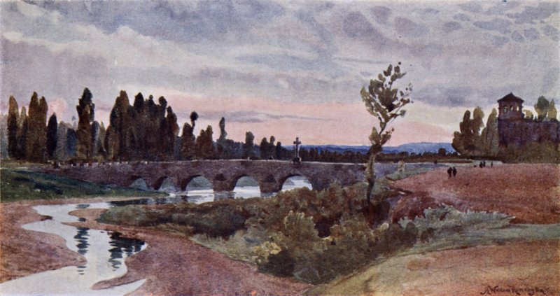 Bridge at Leon by Alexander Wallace Rimington