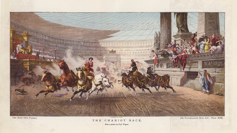 The Chariot Race by Alexander von Wagner