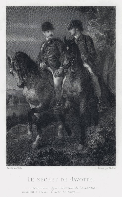 The Secret of Javotte (engraving) by Alexandre (after) Bida