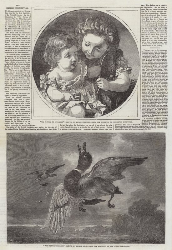 The British Institution by Alfred Chantrey Corbould